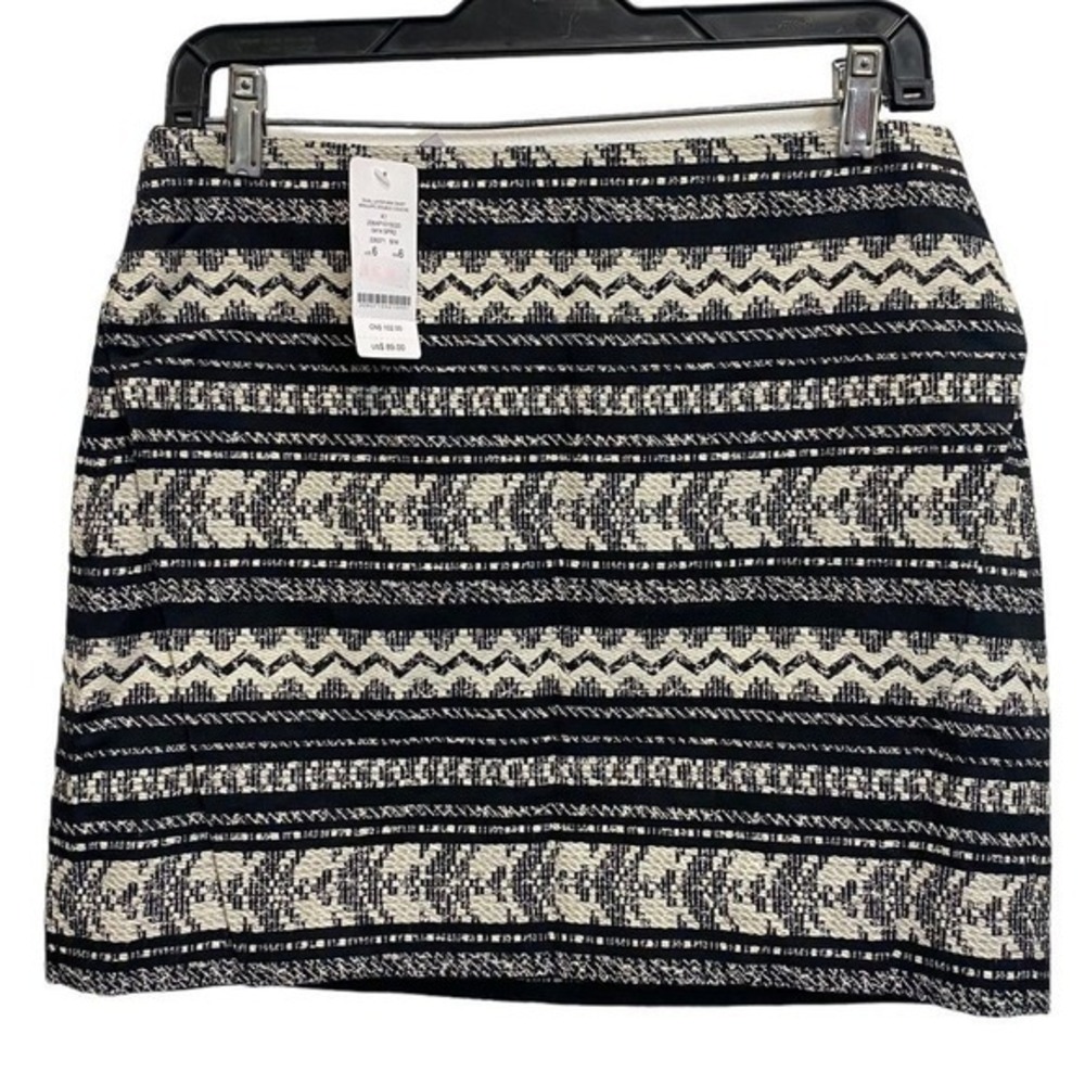 NWT Bebe Black White Dual Layer Mini Skirt